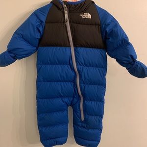 Northface down snowsuit size 12-18months